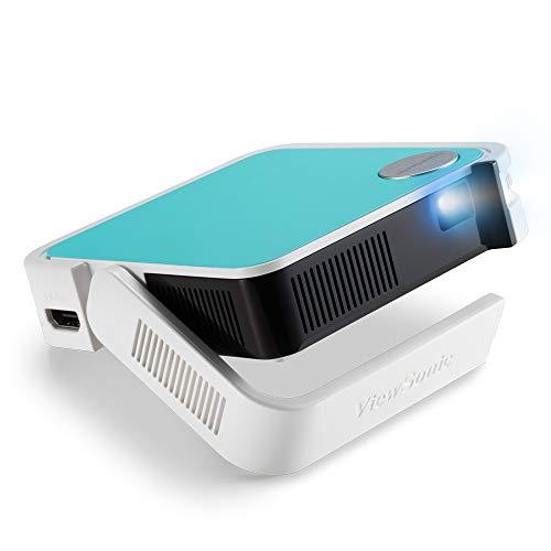 Viewsonic M1 Mini Plus Portabler LED Beamer (WVGA, 120 Lumen, HDMI, Micro USB, USB, WLAN-Konnektivität, Bluetooth, 2 Watt Lautsprecher) multicolor