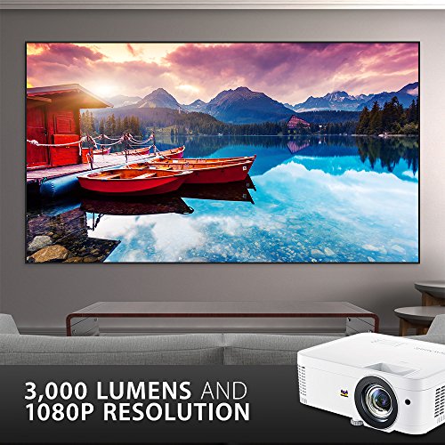Viewsonic PX706HD 3D Heimkino DLP Beamer (Full-HD, 3.000 ANSI Lumen, HDMI, 5 Watt Lautsprecher, 1.2x optischer Zoom) weiß